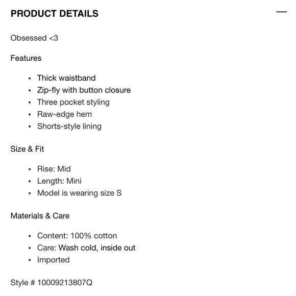 Garage Denim Micro Skort - Coal Black - Picture 8 of 14